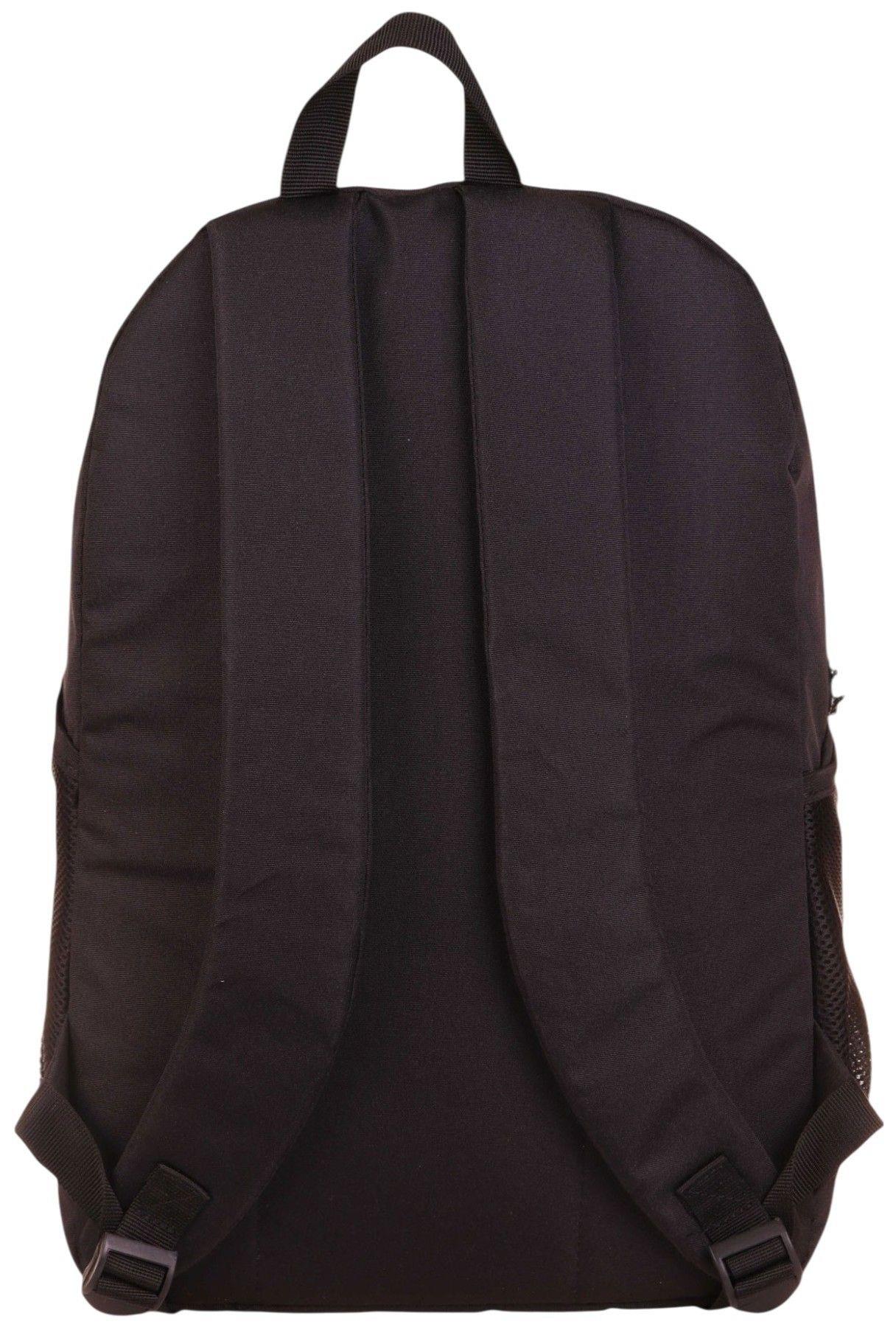 Jordan Air Vermont Siyah Üç Bölmeli Kabartmalı Okul Sırt Çantası - Q3140