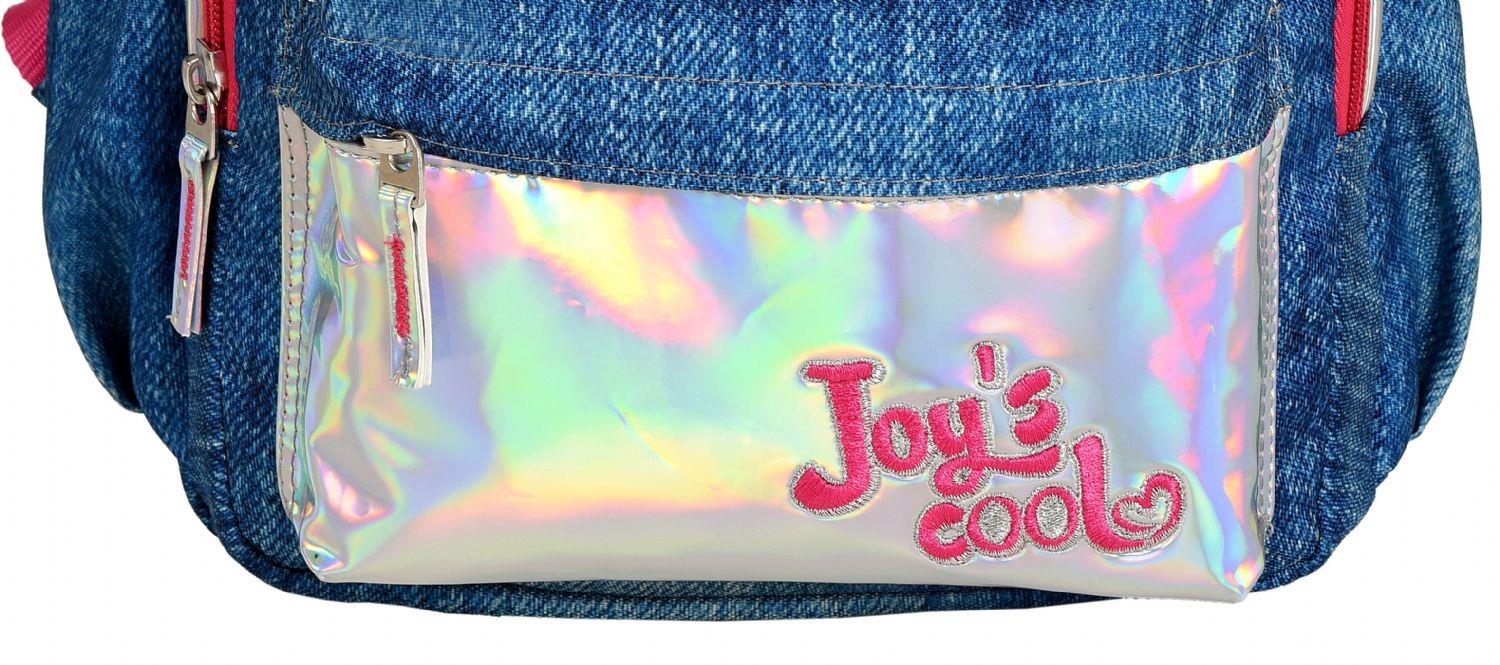 Joy's Cool Denim Parlak Melek Kanatlı Anaokulu Sırt Çantası