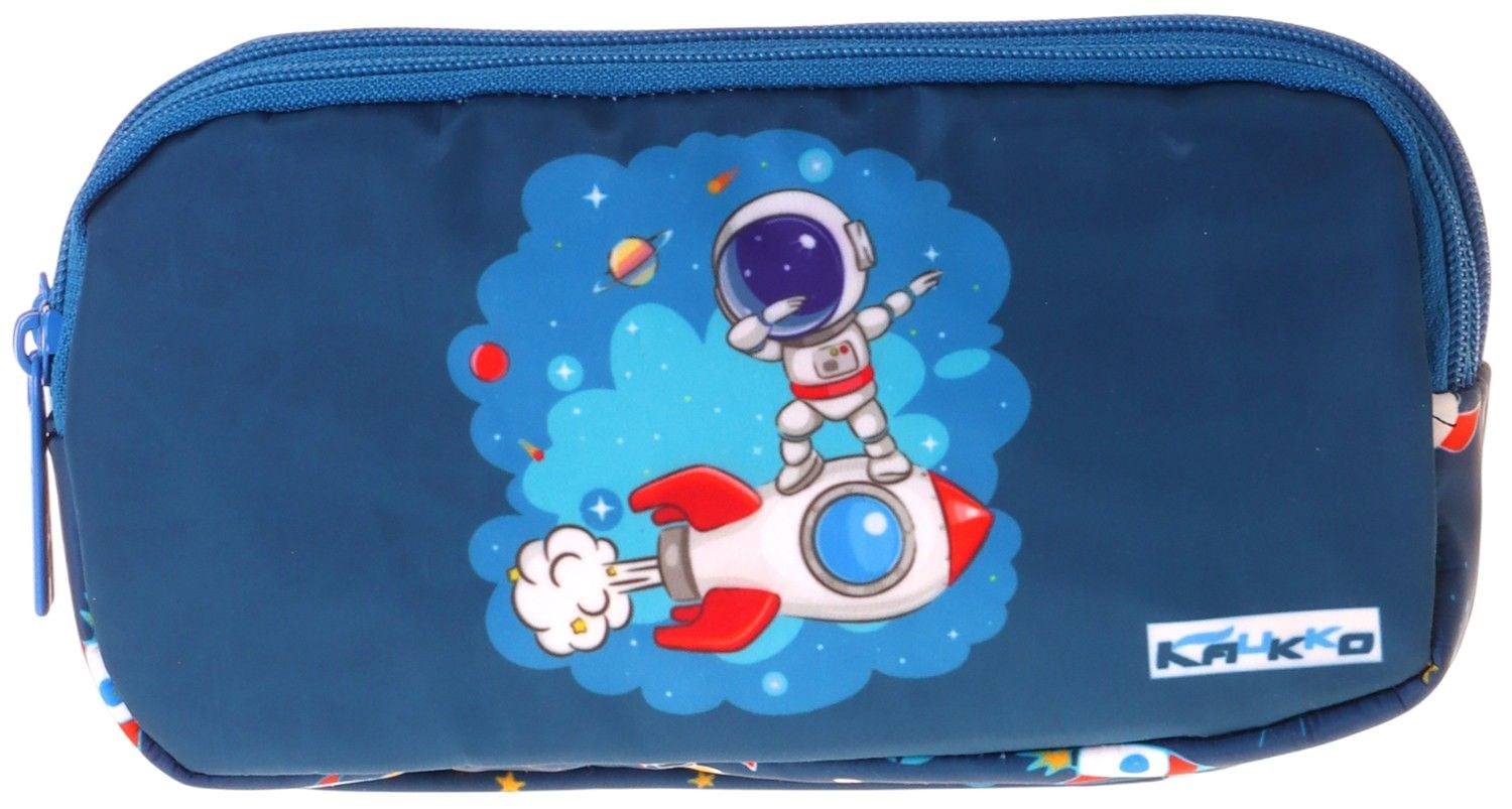 Kaukko Kids Astronot Baskılı Lacivert Erkek Çocuk Okul Kalemliği Kalem Çantası - L5366