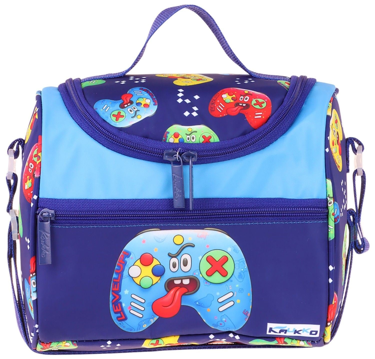 Kaukko Kids Erkek Çocuk Good Game Baskılı Isı Yalıtımlı Okul Beslenme Çantası (Lacivert - Kırmızı) - L5390