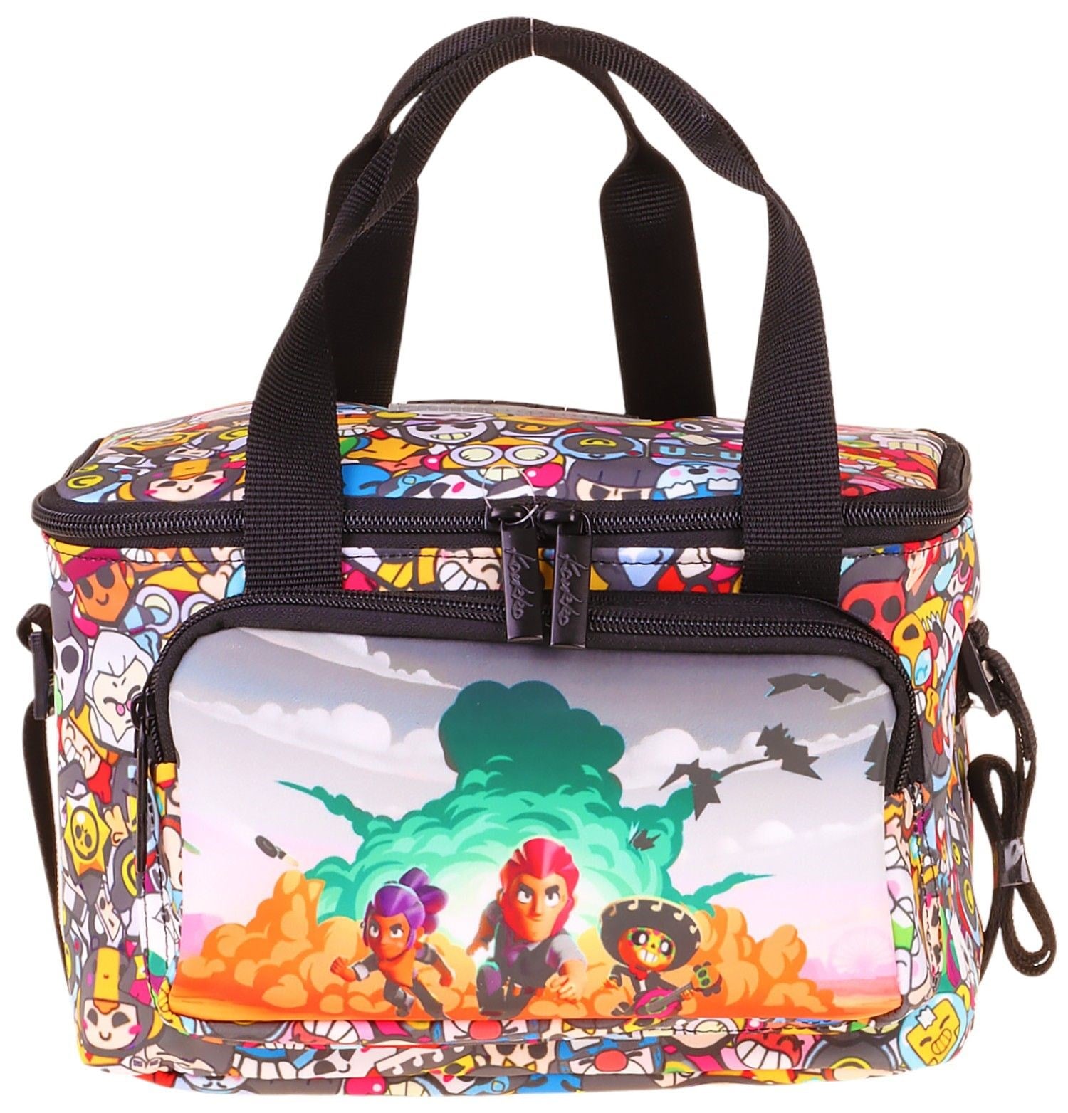 Kaukko Kids İki Bölmeli Thermo Okul Beslenme Çantası - Aviator Baskılı Siyah Renk (Erkek Çocuk) - L5425