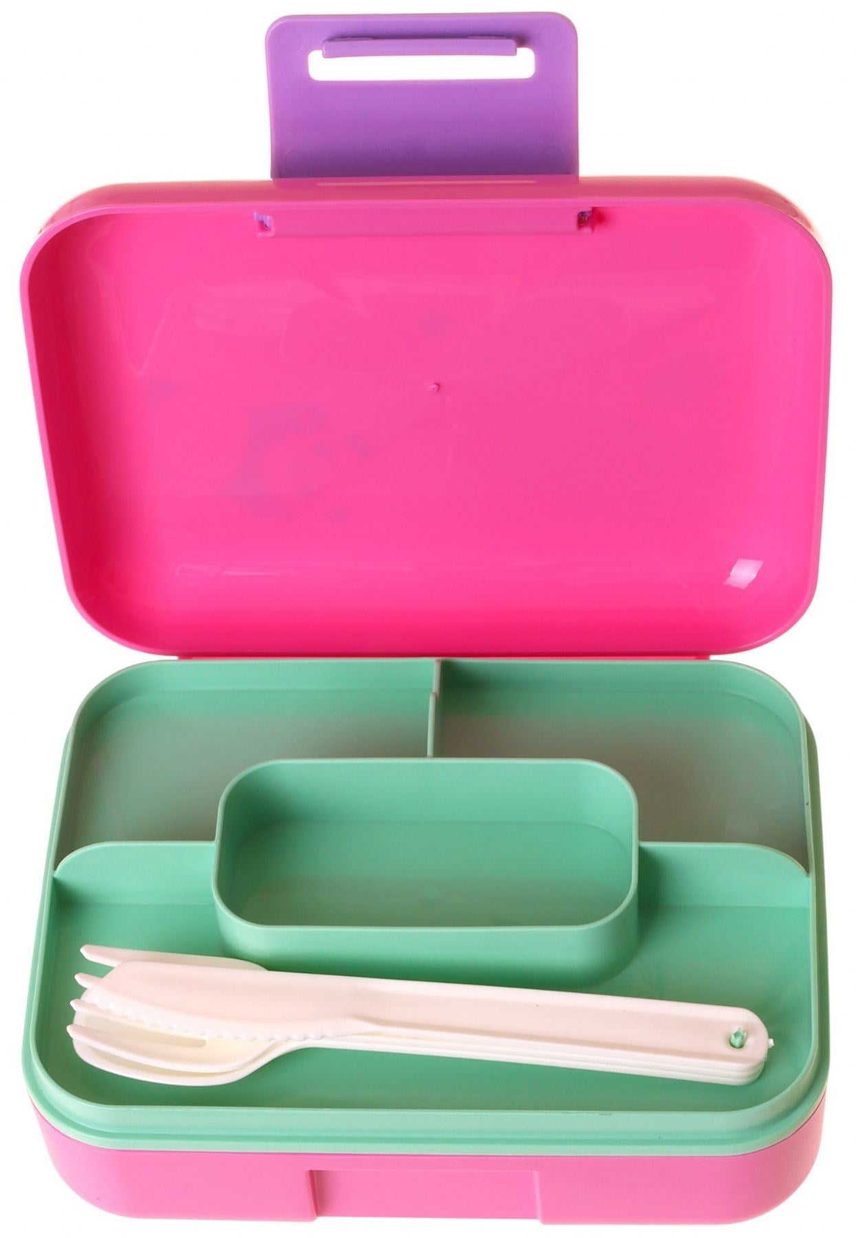 Kaukko Kids Kız Çocuk Hello Baskılı Sarı - Pembe Çift Katlı Beslenme Kabı - L5312