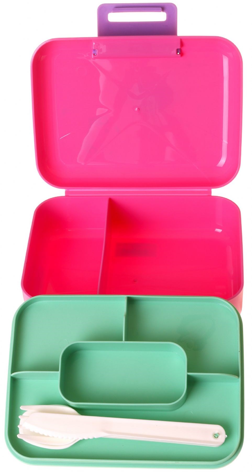 Kaukko Kids Kız Çocuk Hello Baskılı Sarı - Pembe Çift Katlı Beslenme Kabı - L5312