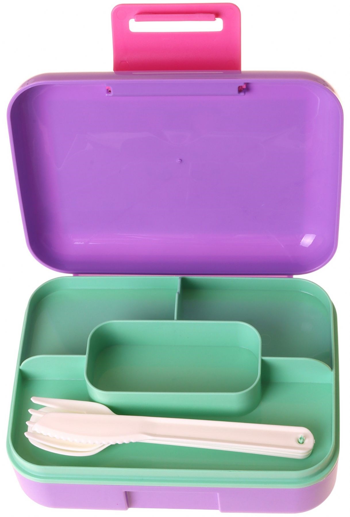 Kaukko Kids Kız Çocuk Renk Geçişli Lila Çift Katlı Beslenme Kabı - L5352