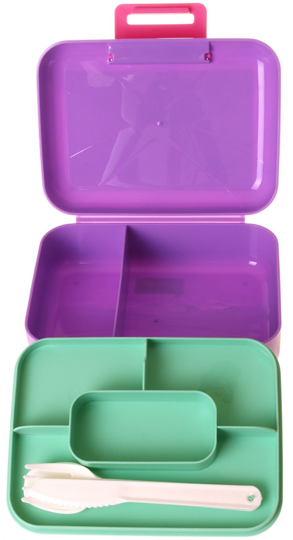 Kaukko Kids Kız Çocuk Renk Geçişli Lila Çift Katlı Beslenme Kabı - L5352