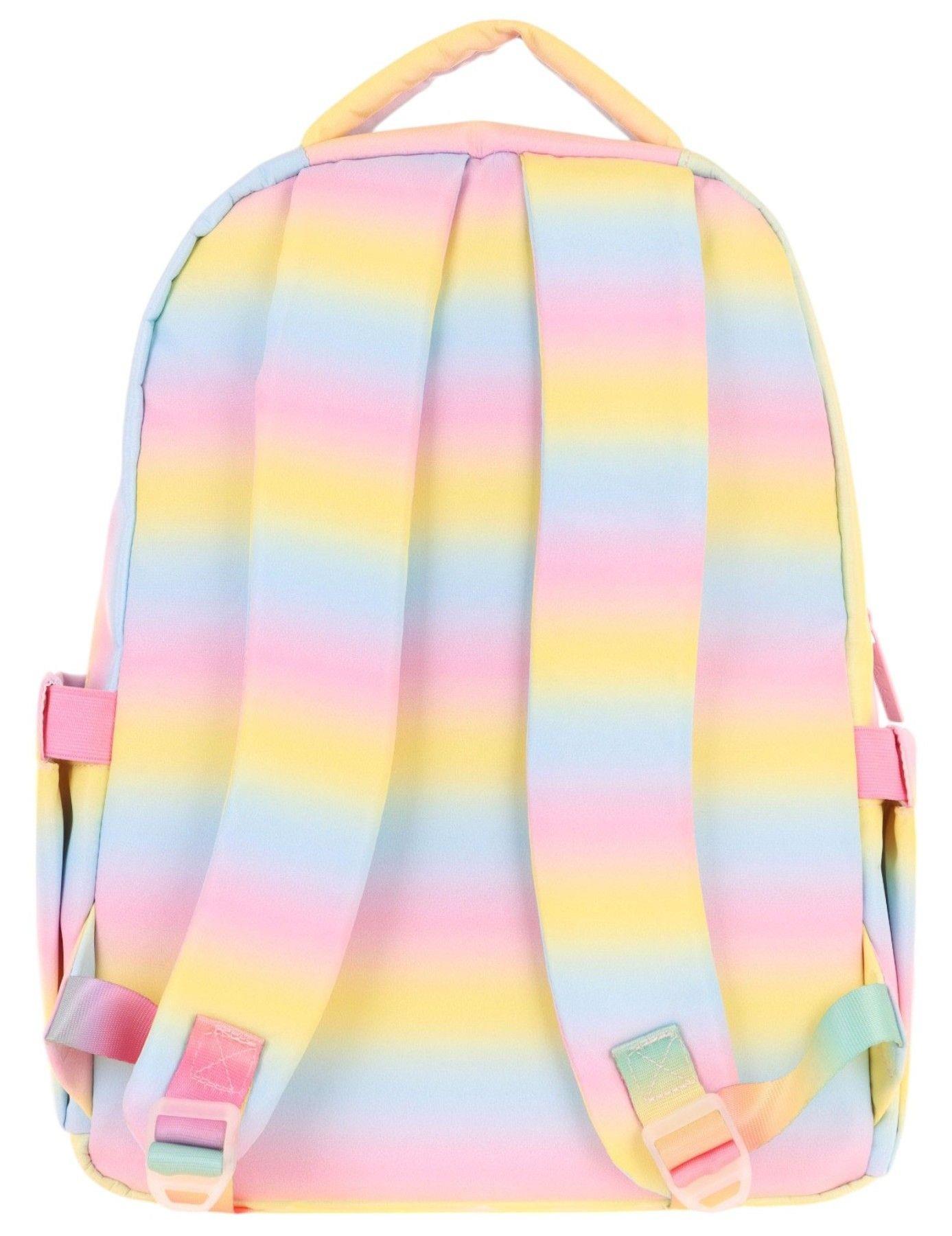 Kaukko Kids Simli Kalp ve Çiçek Detaylı Kız Çocuk Dört Bölmeli Okul Çantası - L5213