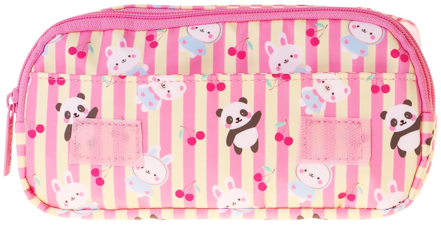 Kaukko Kids Taşıma Askılı Kız Çocuk Hello Baskılı Şık Kalem Çantası (Sarı - Pembe) - L5310