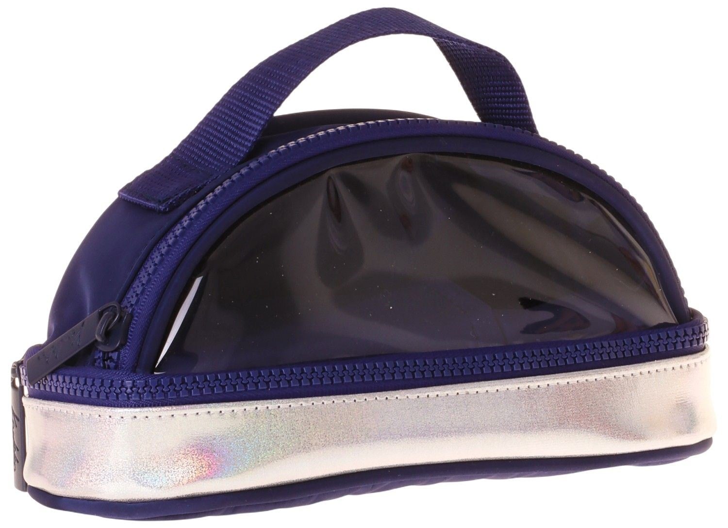 Kaukko Navy Blue Silver Parlak Kumaş Detaylı (Lacivert - Gümüş) Kız Çocuk Kalem Çantası/Kalemlik - K1862