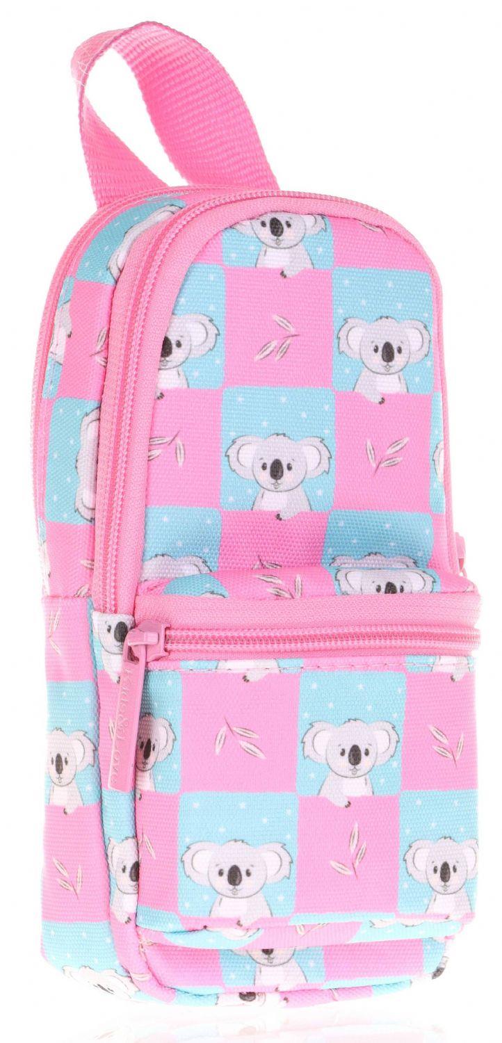 Kaukko Pembe Mavi Koala Okul Çantası ve Kalemlik Seti - Kız Çocuk