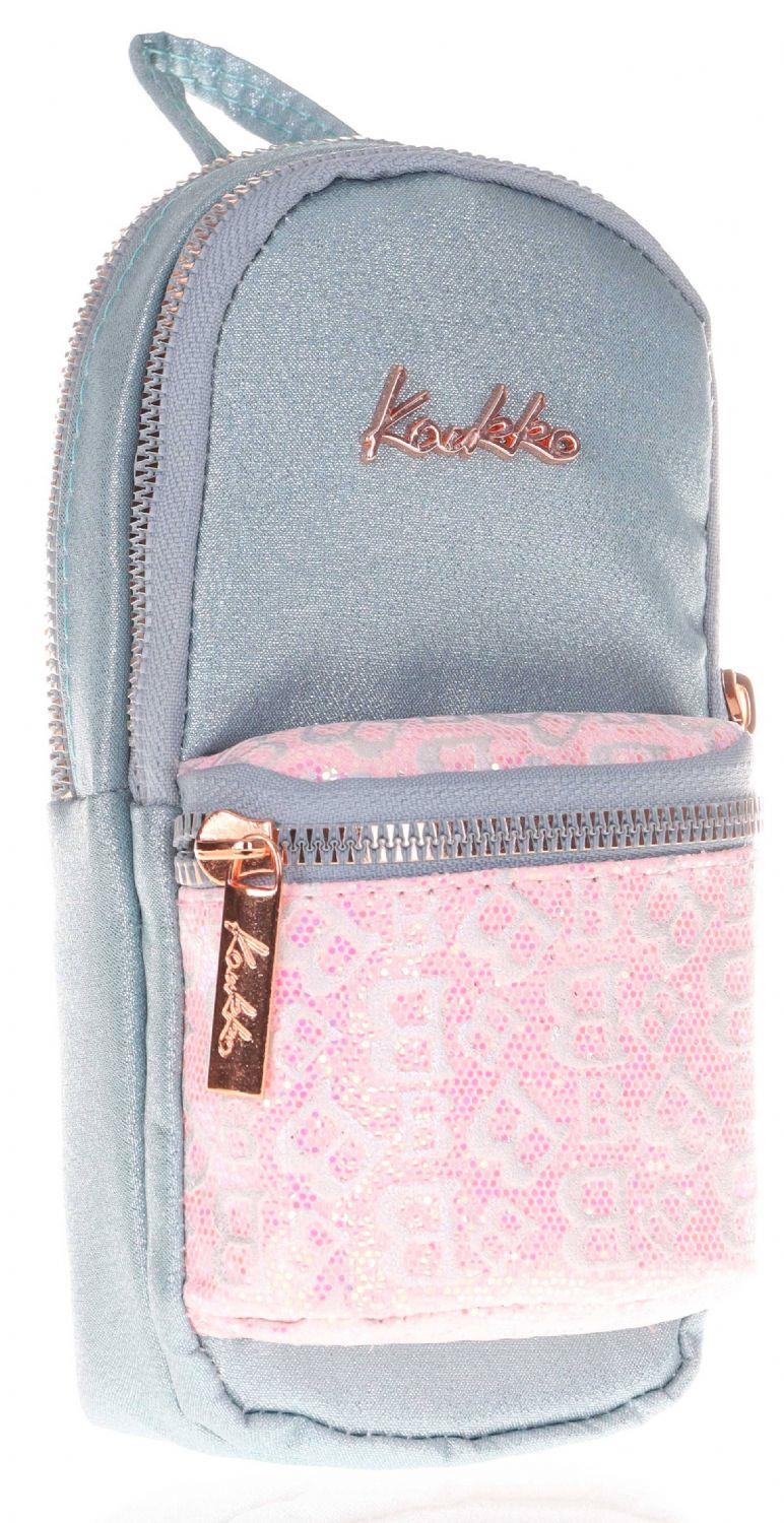 Kaukko Simli Gri Okul Sırt Çantası ve Kalemlik Seti - Ortaokul-Lise