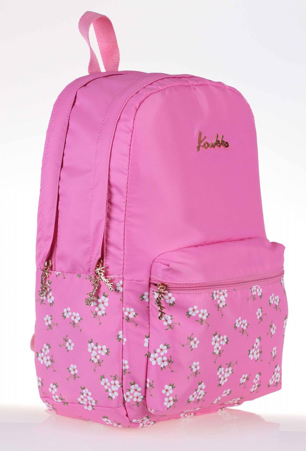 Kaukko Soft Floral Çiçekli Okul ve Günlük Sırt Çantası