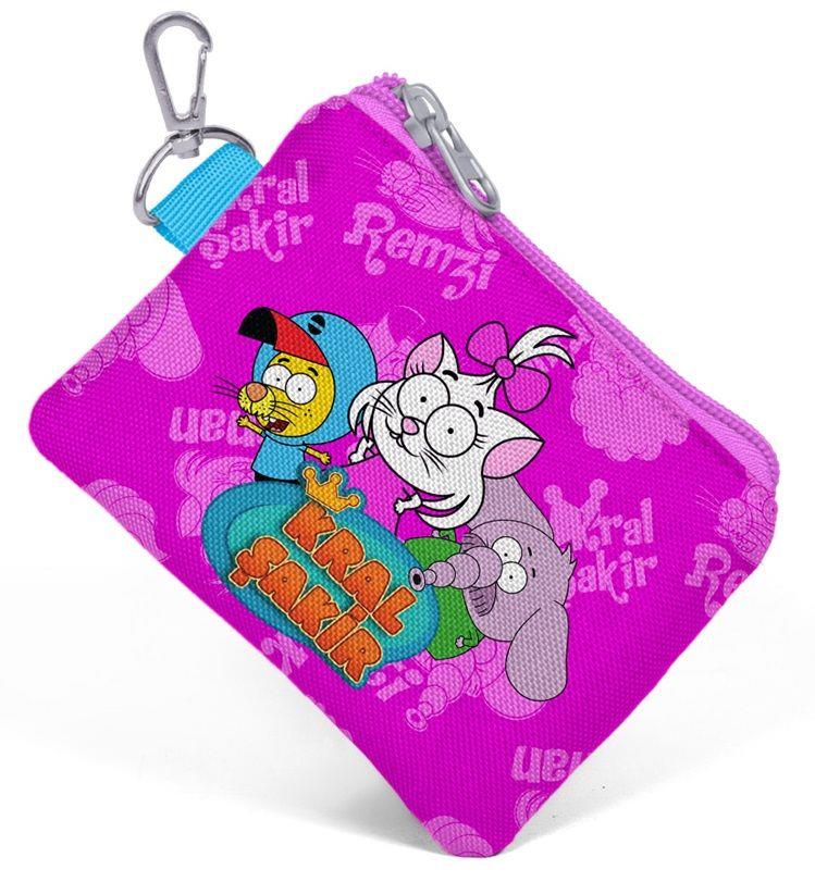 Pembe - Kız Çocuk Kral Şakir ve Canan Bozuk Para Çantası