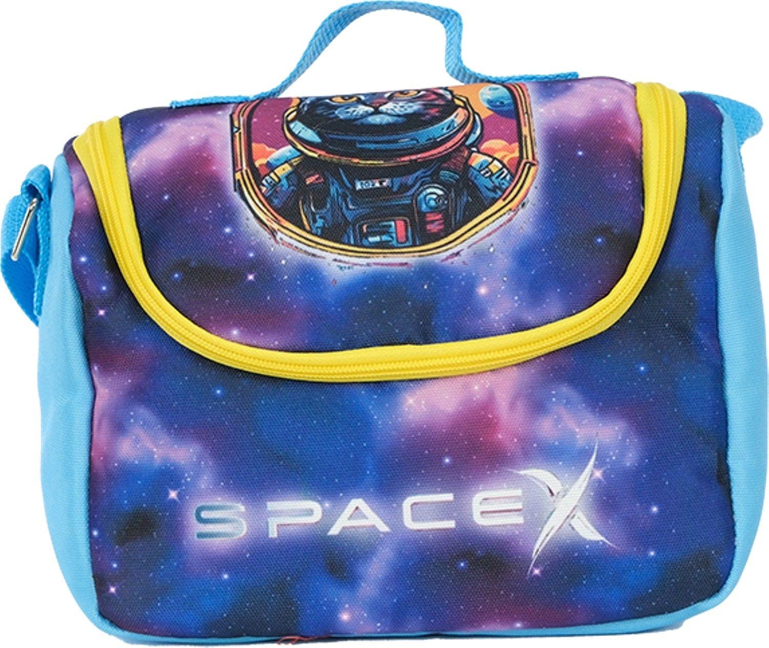 Pippa Erkek Çocuk Üç Gözlü Mavi/Sarı İlkokul Üçlü Okul Çanta Seti - Astronot Kedi - PPSET5255