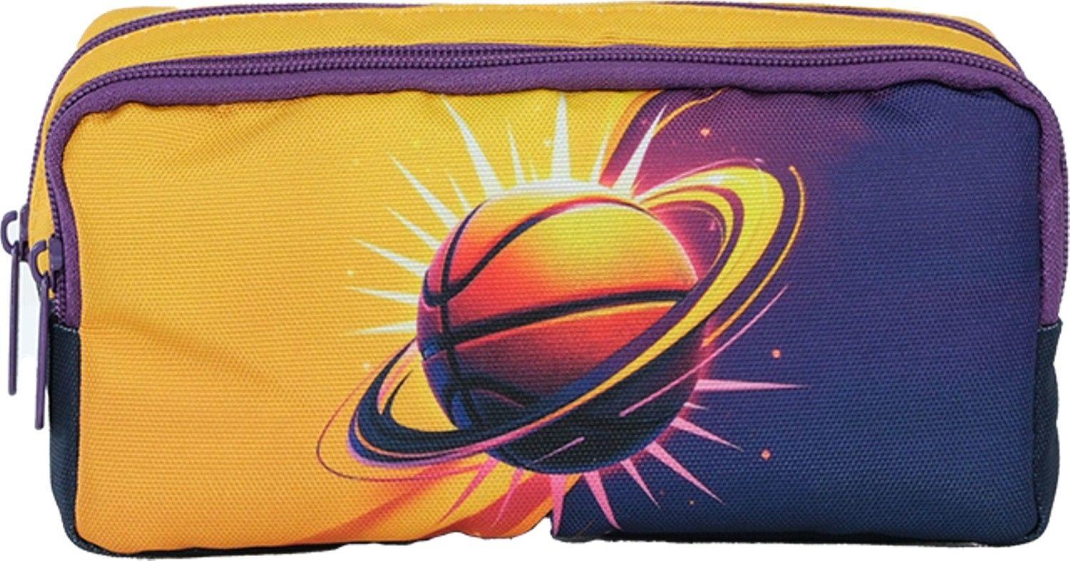 Pippa Erkek Çocuk Üç Gözlü Sarı/Siyah İlkokul Üçlü Okul Çanta Seti - Basketbol - PPSET5260