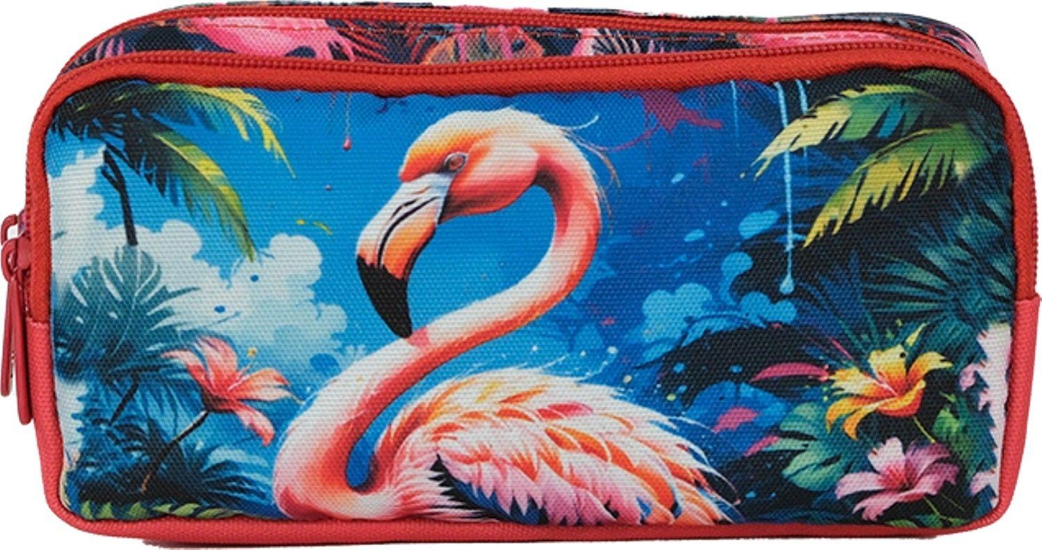 Pippa Kız Çocuk Üç Gözlü Kırmızı İlkokul Üçlü Okul Çanta Seti - Flamingo - PPSET5360