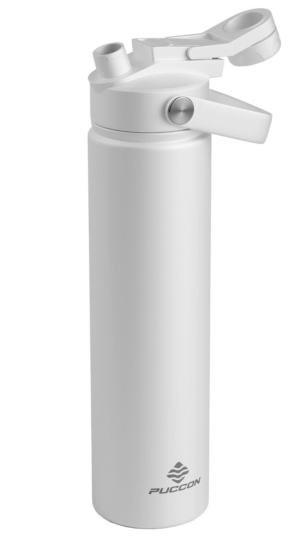 Puccon 750 ml Beyaz Paslanmaz Çelik Termos/Matara/Suluk