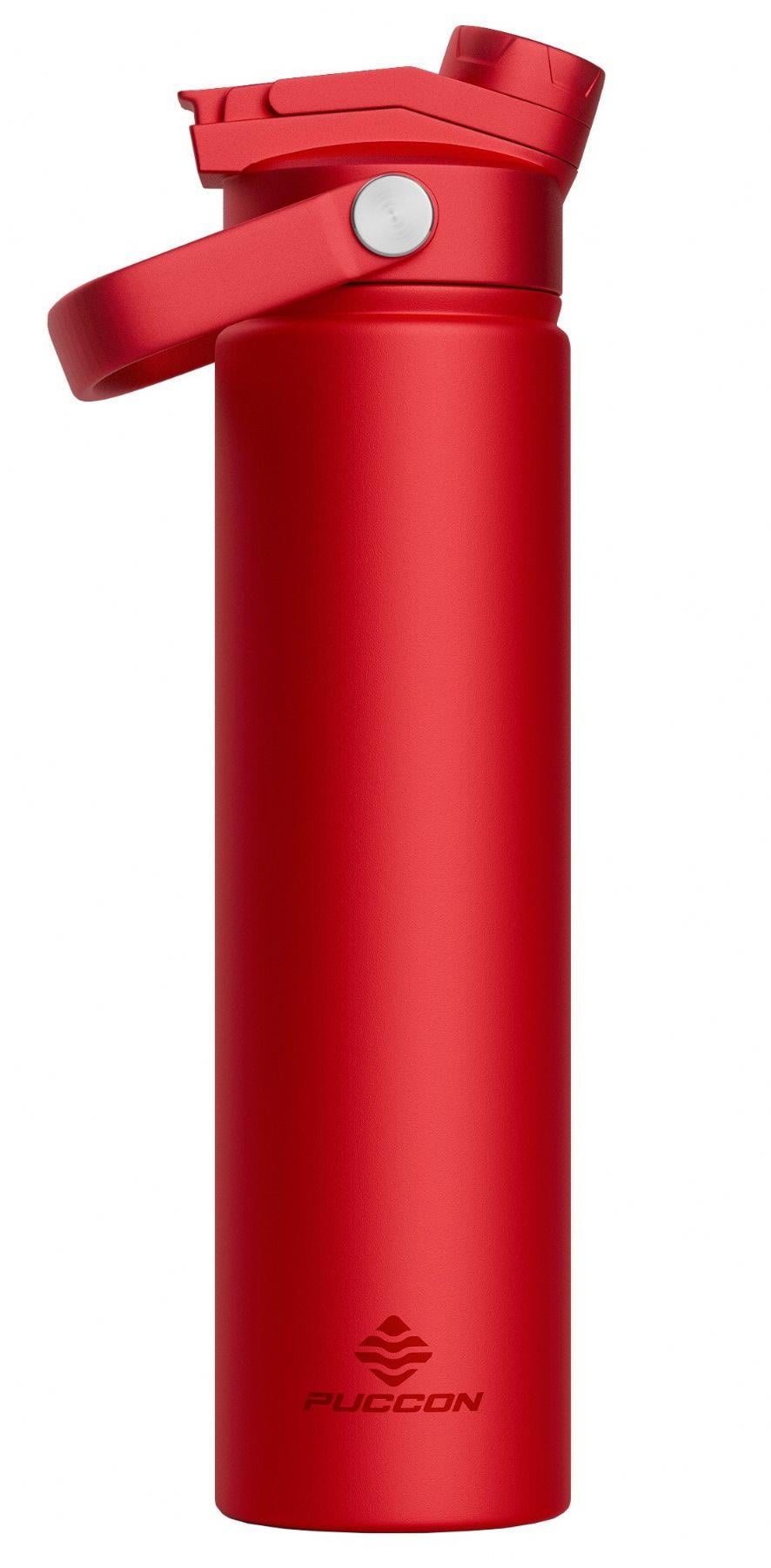 Puccon 750 ml Kırmızı Paslanmaz Çelik Termos/Matara/Suluk