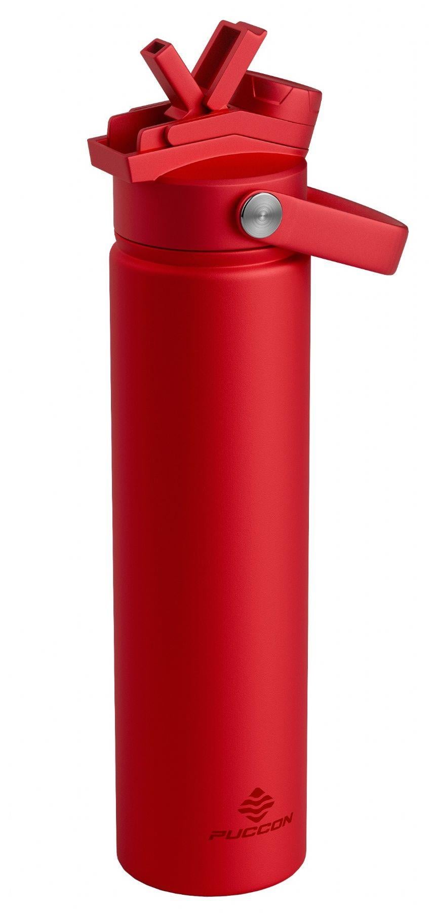 Puccon 750 ml Kırmızı Paslanmaz Çelik Termos/Matara/Suluk