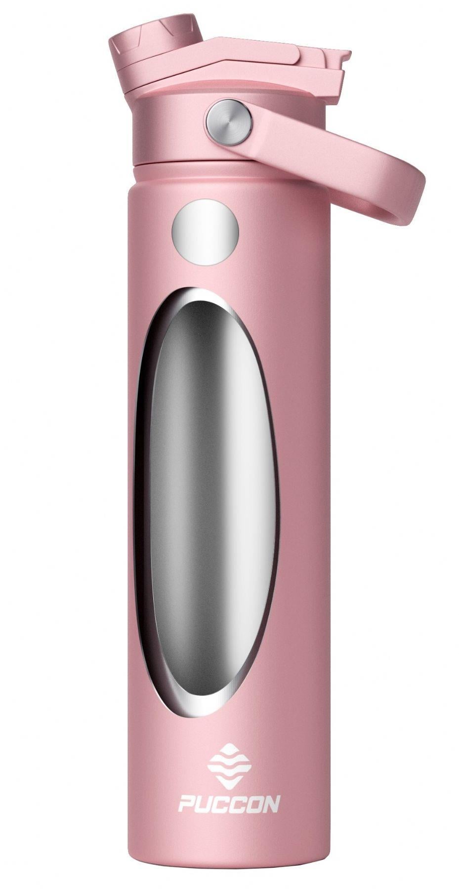Puccon 750 ml Pembe Paslanmaz Çelik Termos/Matara/Suluk
