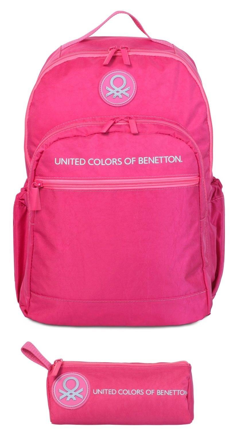 United Colors Of Benetton Monokrom Style Kız Çocuk Çanta Seti - Fuşya