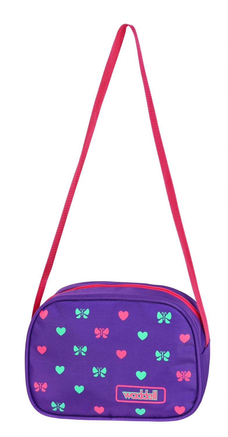 Waddell Çanta Mor Kalpli İlkokul Çantası - Waddell Bag Okul Sırt Çantası - Kız