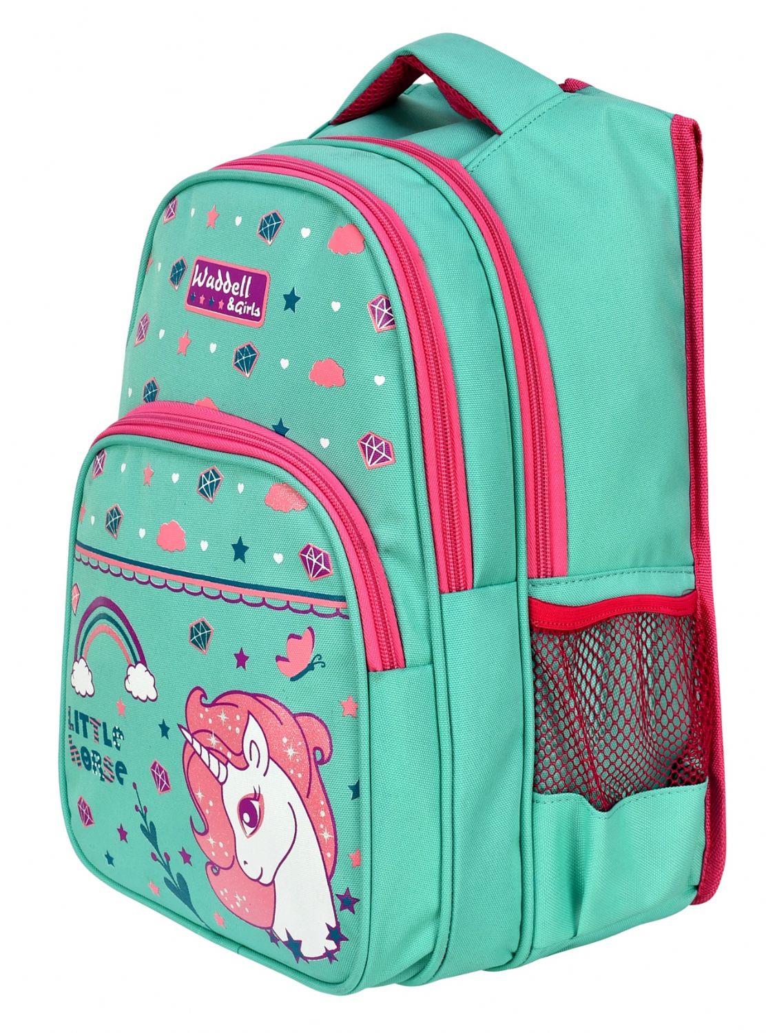 Waddell Çanta Yeşil Little Horse İlkokul Çanta Takımı - Waddell Bag Okul Sırt Çantası - Kız Çocuk