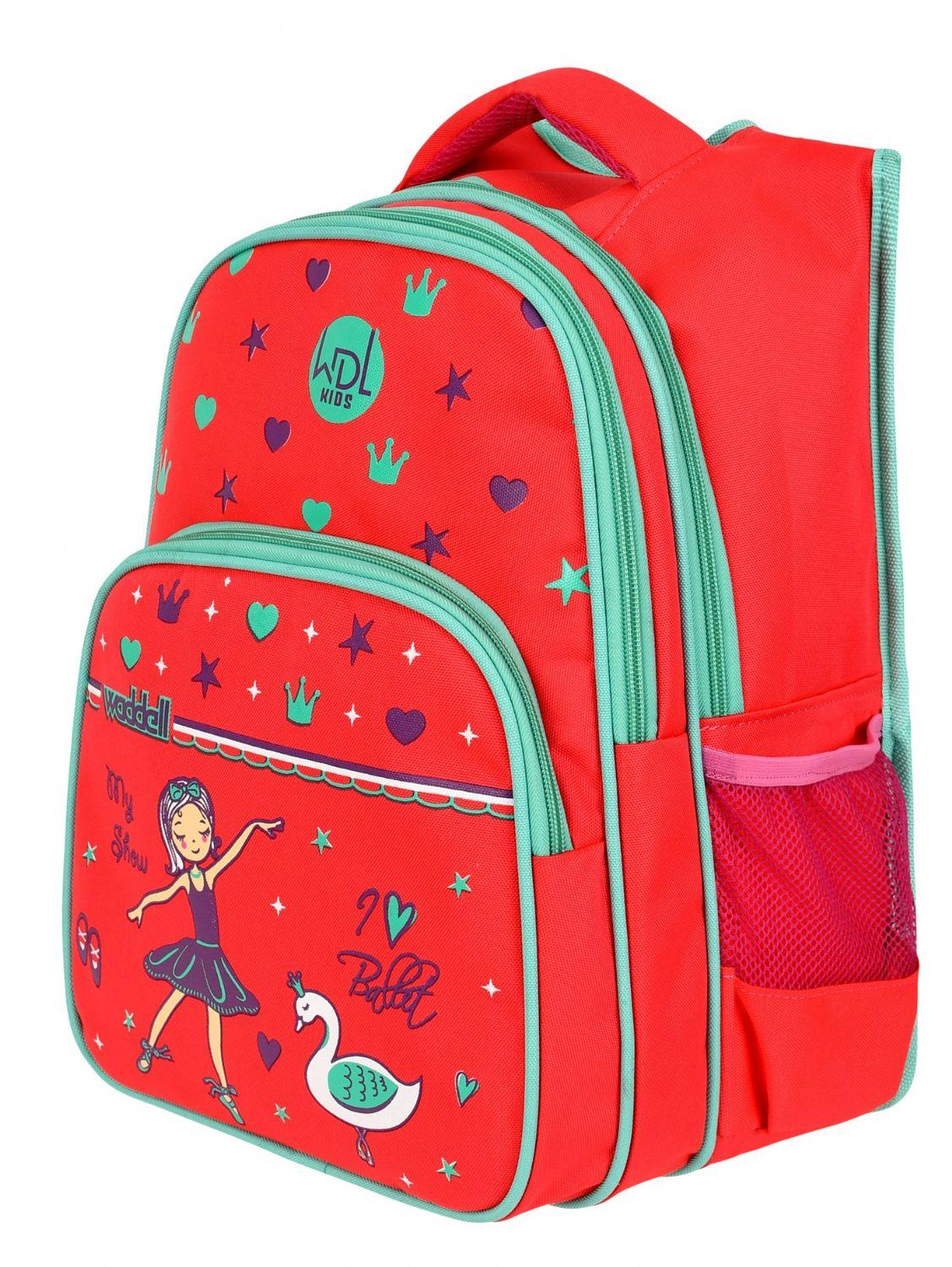 WaddellBag Kız Kırmızı Balerin İlkokul Sırt Çantası - Kız Çocuk