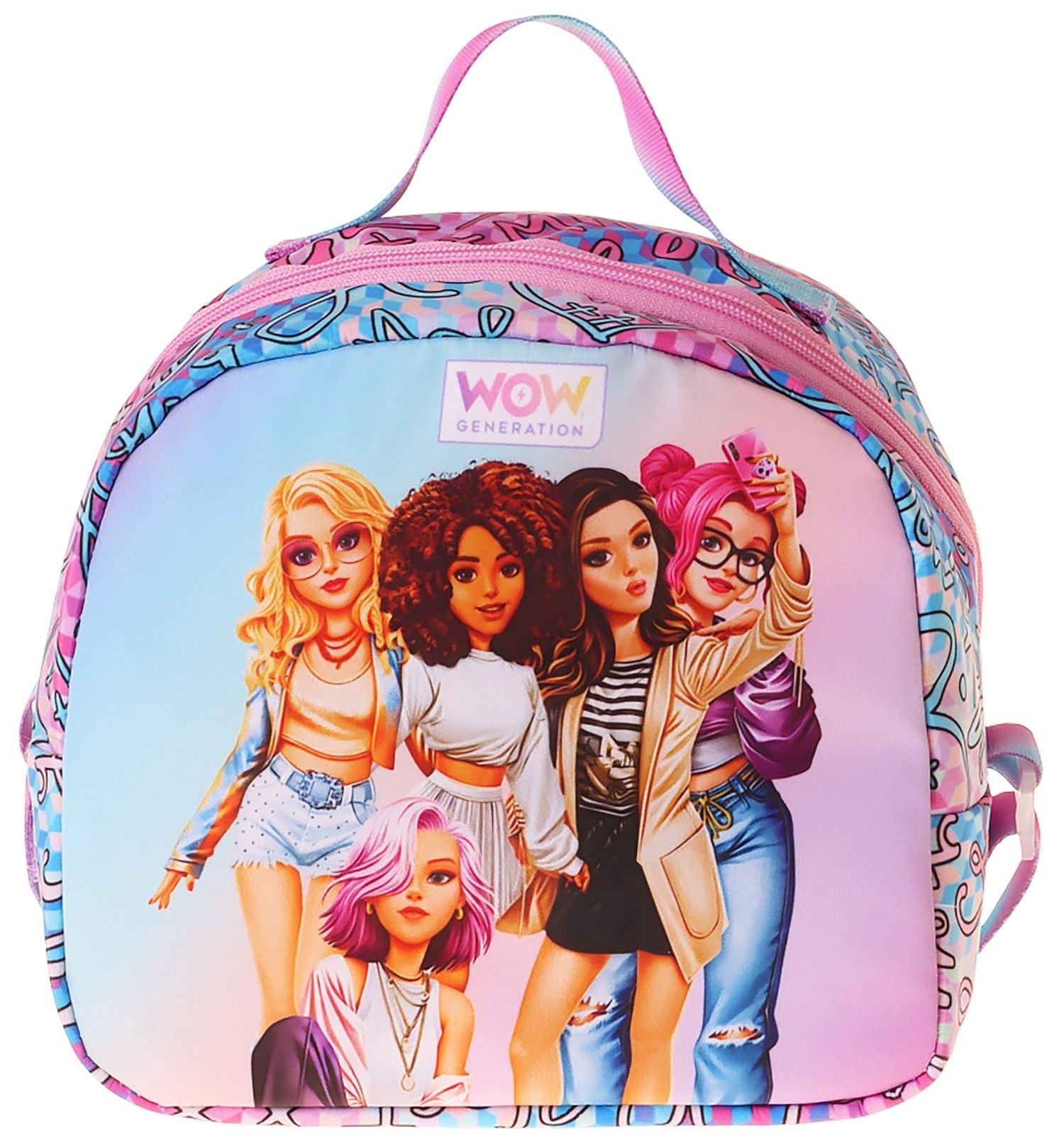 Wow Generation Group Baskılı Mavi Renkli Kız Çocuk Isı Yalıtımlı Okul Beslenme Çantası - W6050