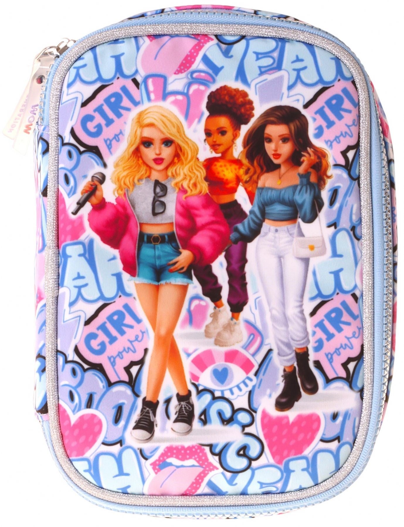 Wow Generation Kız Çocuk Lila Music Desenli Organizer Düzenleyici Kalem Çantası - W6046