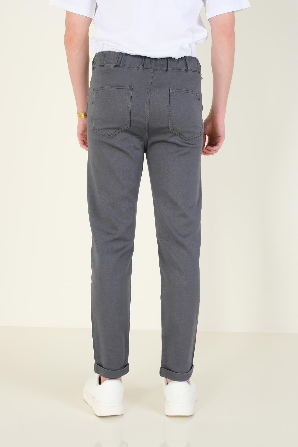 Erkek Duble Paça Jogger Pantolon Antrasit