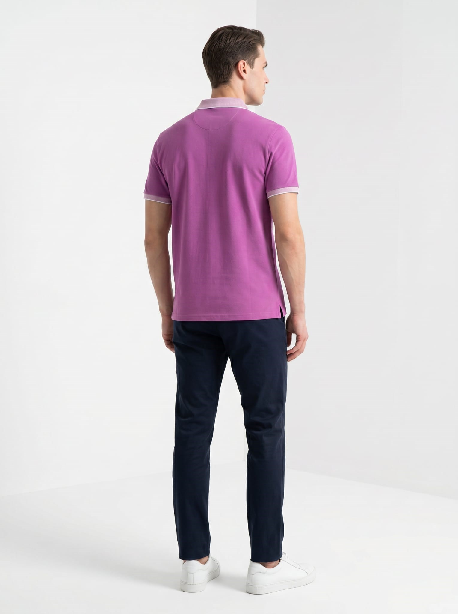 Erkek Polo Yaka Kısa Kol Tshirt Mor