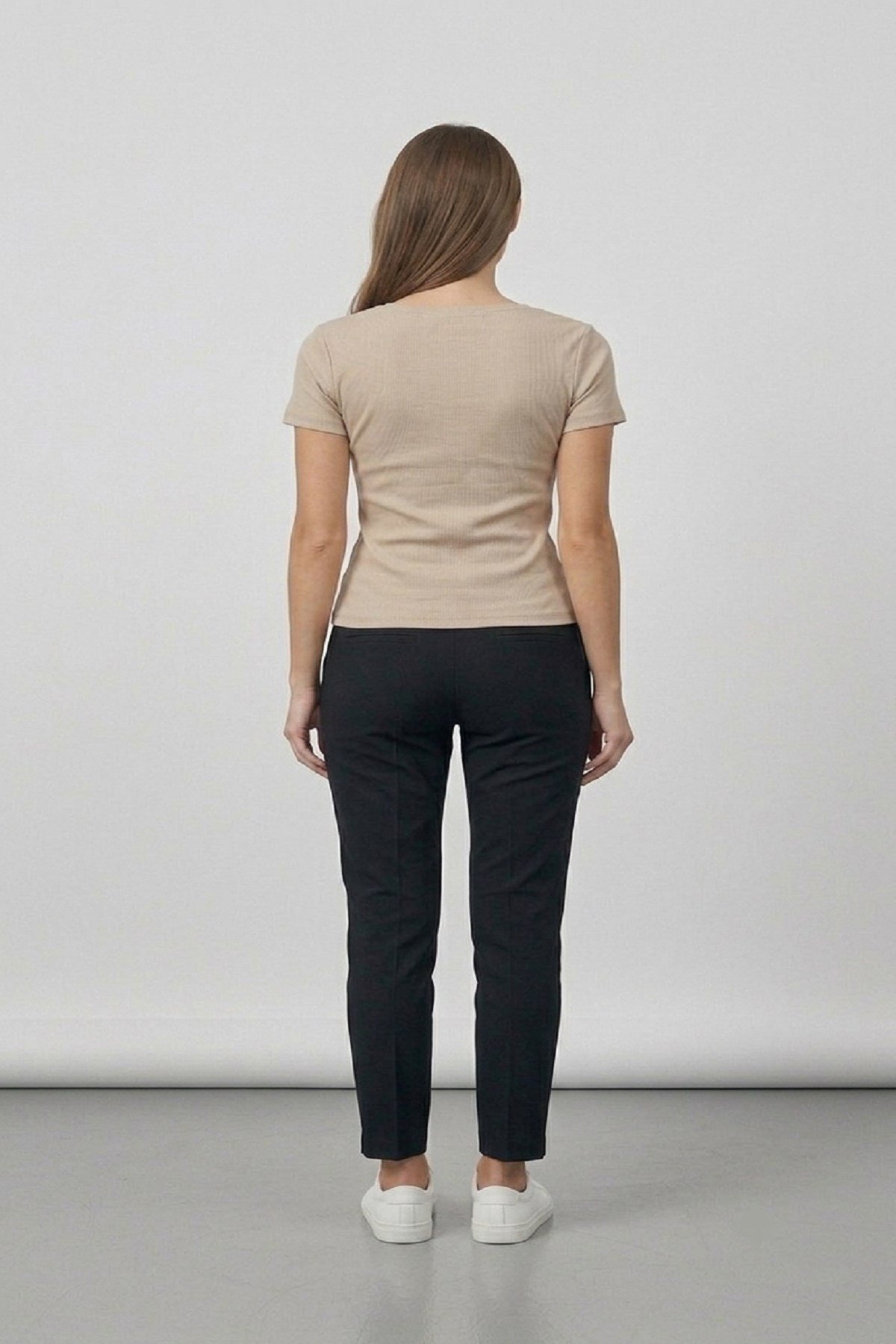 Kadın Kare Yaka Kaşkorse Body Camel
