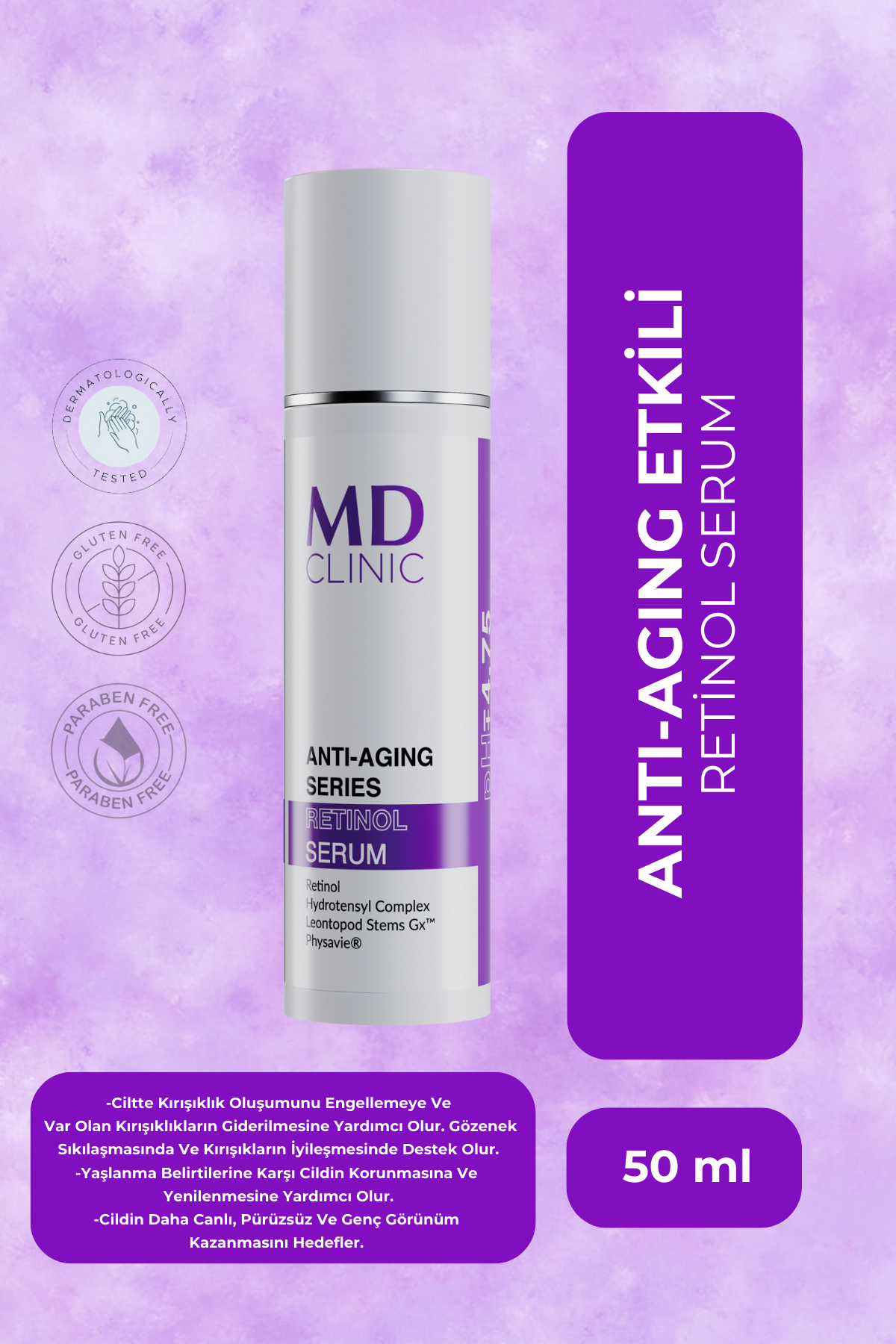 Anti-Aging Etkili Retinol Cilt Serum