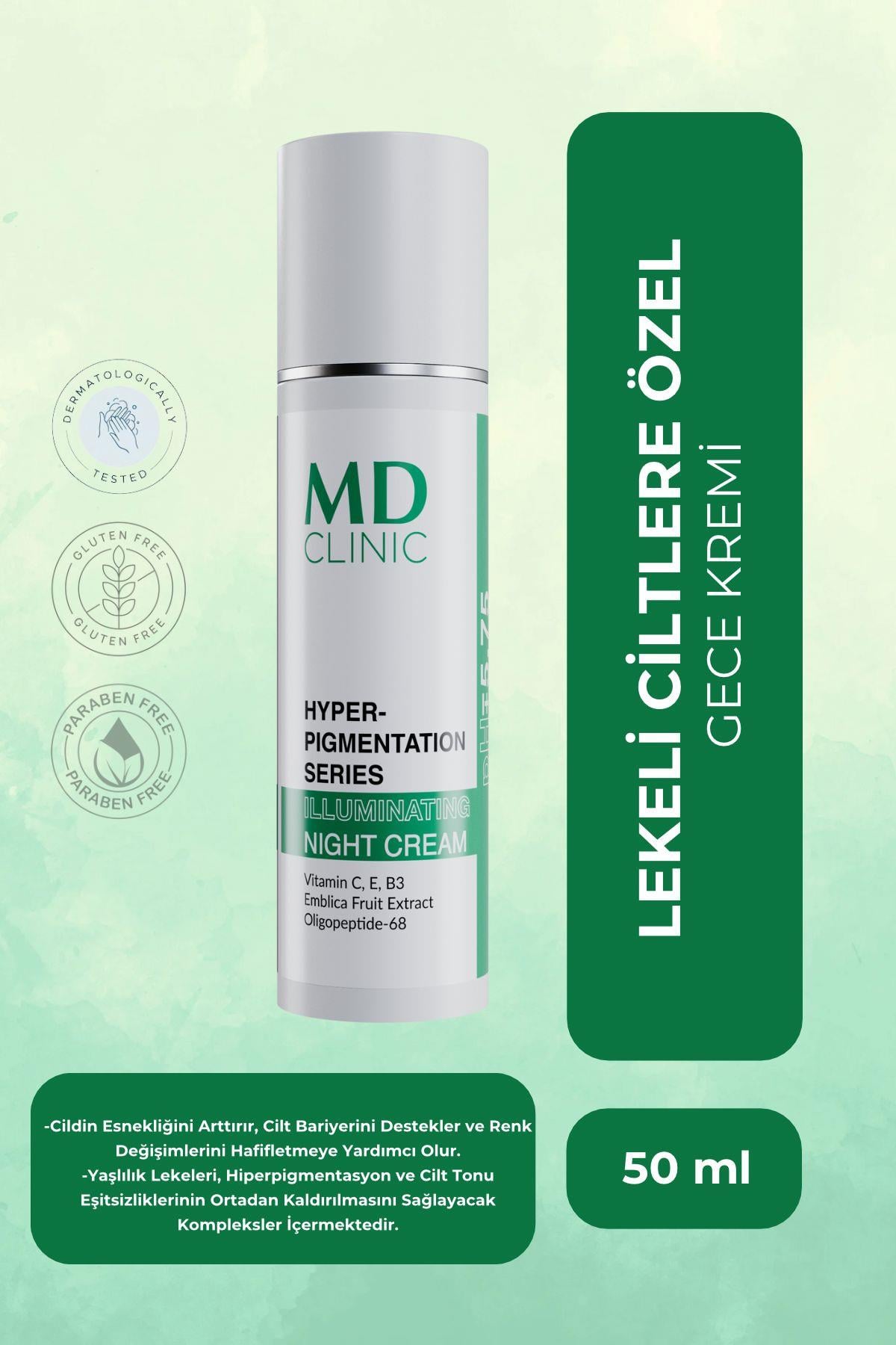 Tüm Cilt Tiplerine Yönelik Aydınlatıcı ve Anti-Aging Etkili Gece Krem