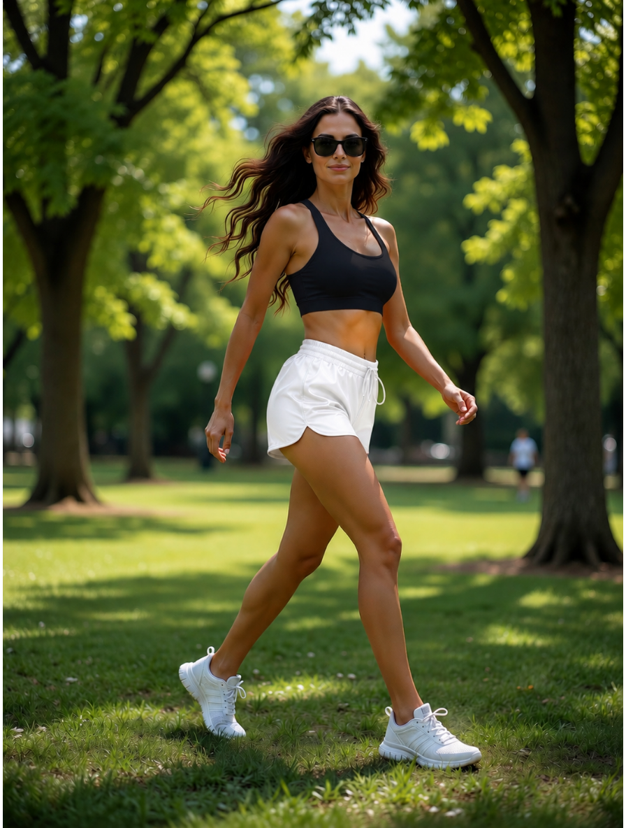 Kadın Deniz Şortu Spor Şort Lastikli Bel Cepli Beyaz Mini Şort