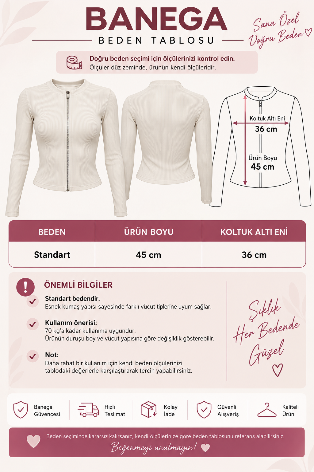 Kadın Fermuarlı Dik Yaka Parmak Geçmeli Uzun Kollu Slim Fit Kahve Rengi Beyaz Bluz Crop