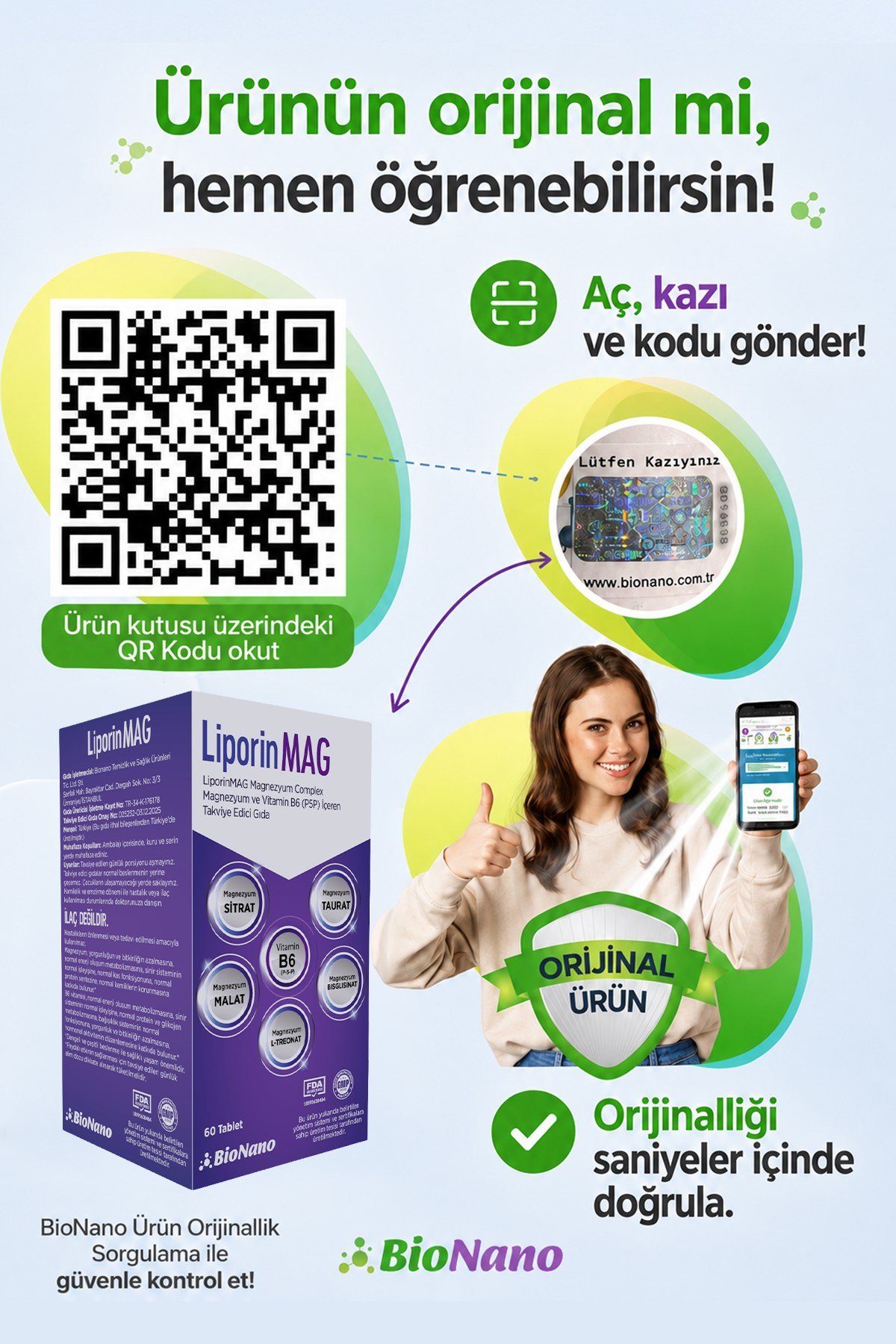  COGNICARE ST ve LİPORİNMAG MAGNEZYUM COMPLEX