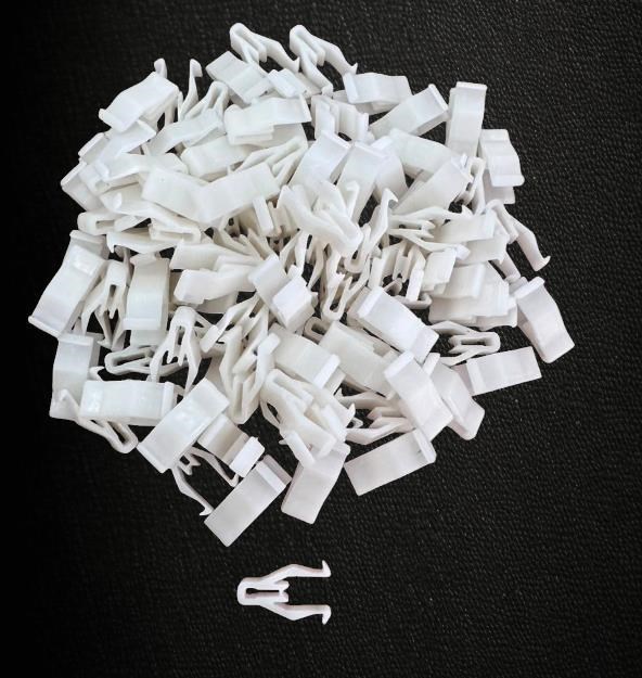 4 Nolu Beyaz Plastik Klips | Universal Sabitleme Klipsi | 100’lü