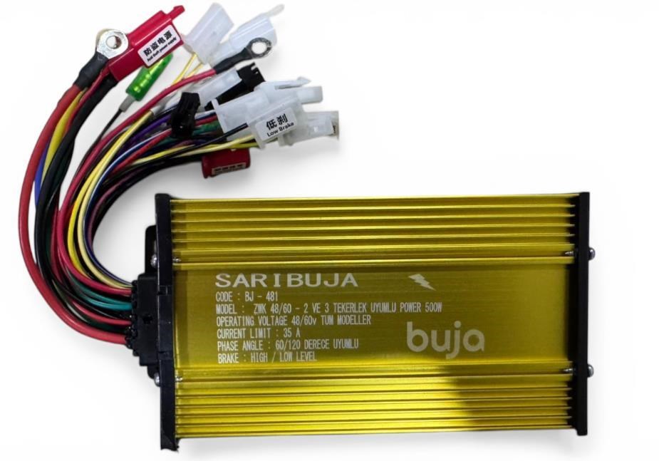 Akıllı Beyin - Hız Kontrol Cihazı [CDI] - E Bike 48-60 500W Sarı Şimşek