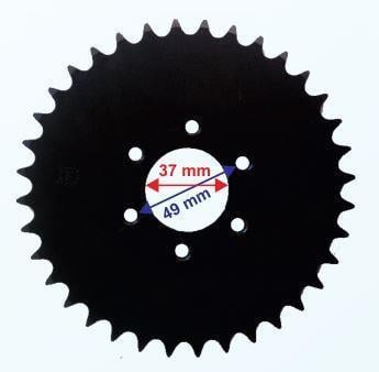 ARKA DİŞLİ 428-36T İÇ 37 mm 6 DELİKLİ