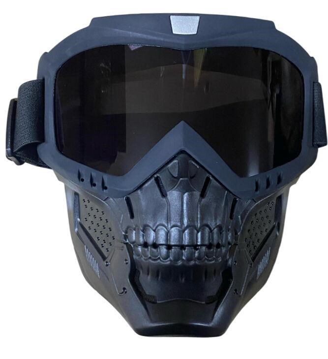 JET KASK MASKESİ ŞEFFAF KURU KAFA