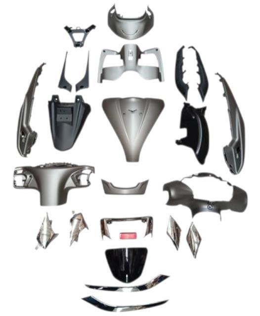 Kaporta Set TVS Jupiter 125 GRİ - Plastik Aksamlar