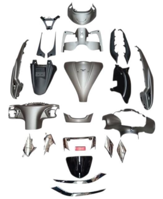 Kaporta Set TVS Jupiter 125 GRİ - Plastik Aksamlar