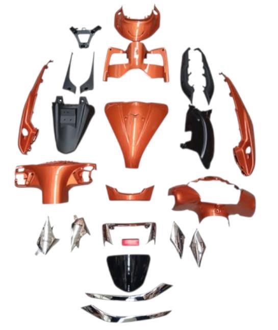 Kaporta Set TVS Jupiter 125 Turuncu - Plastik Aksamlar