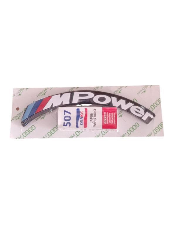 Lastik Yanak Yazısı M POWER BEYAZ#