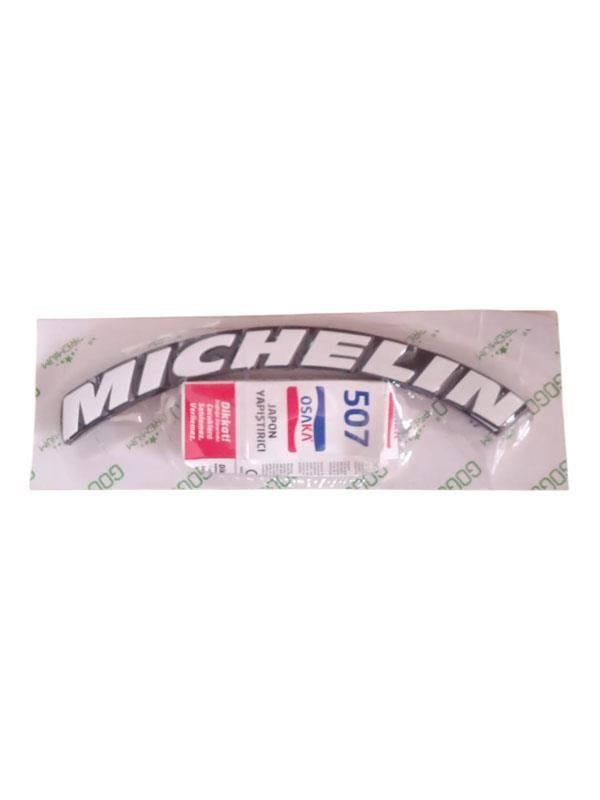 Lastik Yanak Yazısı MICHELIN BEYAZ 3D#
