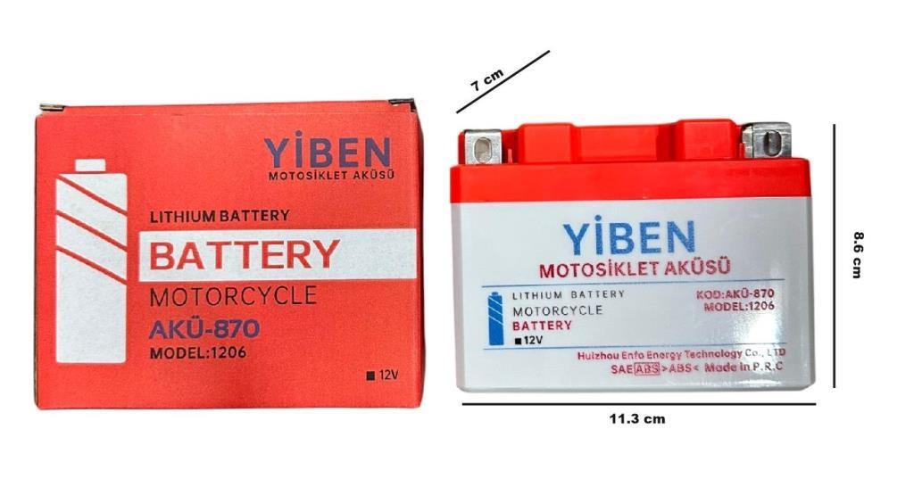 Lithium Akü Yiben 12 V 5 - 11 AH