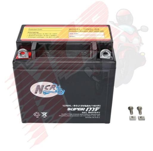NCR AKÜ 12V / 9AH DİK  Atv - Rus  Motosiklet Aküsü