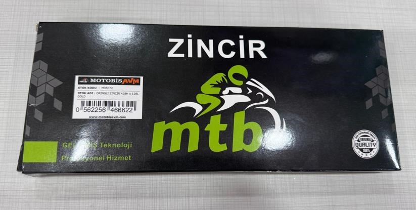 ORİNGLİ ZİNCİR 428H x 128L GOLD