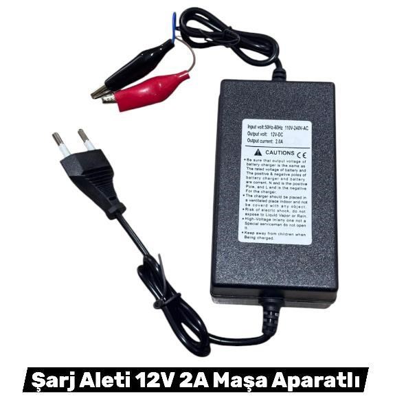 ŞARJ ALETİ 12 V 2 AH MAŞA APARATLI
